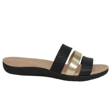 Imagem de Chinelo Modare Preto Dourado Feminino Original 7125.200-Feminino