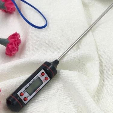 Imagem de Termômetro De Cozinha 23CM Digital Eletrônico Hidrômetro Mede de 50ºC 