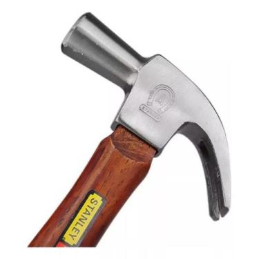 Imagem de Martelo ferradura cabo madeira tratada pré-encolhida stanley 27mm 450g
