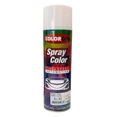Imagem de Tinta automotiva spray colorgin cor branco geada - 300 ml