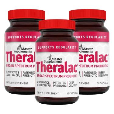 Imagem de Suplemento Probiótico Master Supplements Theralac 30 Cápsulas X3-Unissex