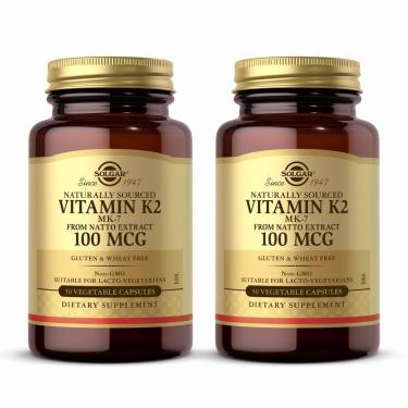 Imagem de Suplemento Solgar De Vitamina K2 (Mk-7) De Origem Natural 100Mcg-Unissex