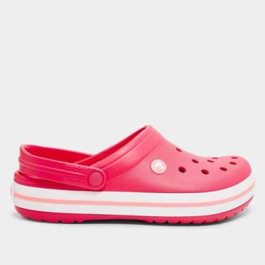 Imagem de Sandália Crocs Crocband, Rosa, Vermelho, 37