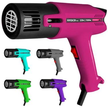 Imagem de Soprador Térmico 1500w 127 ou 220V Pistola Ar Quente 2 Estágios Poker 