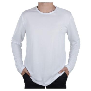 Imagem de Camiseta Masculina Ogochi ML Sport Branca 0065-Masculino