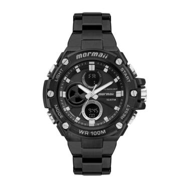 Imagem de Relógio Mormaii Masculino Ref: Mo8320ab/7p Esportivo Anadigi Black