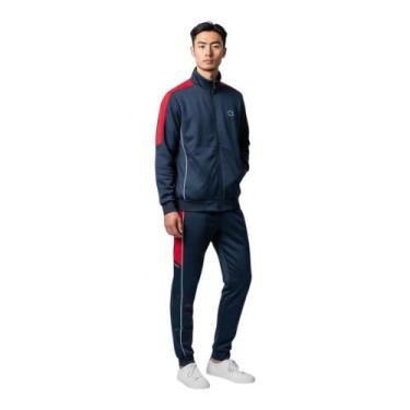 Imagem de Conjunto Agasalho Champion Two Tone Outline Masculino, G, Gulf blue