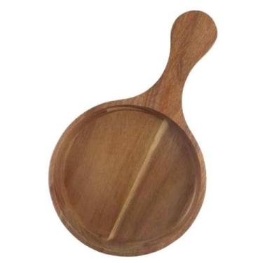 Imagem de Saladeira com Alça Madeira Acácia 20x12 Tuut