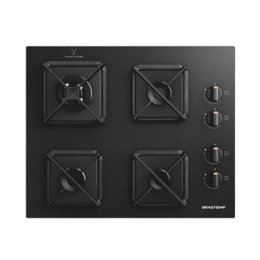 Imagem de Cooktop Brastemp 4 Bocas a Gás Grades de Ferro Fundido e Chamas Especi