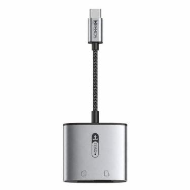 Imagem de Leitor de Cartão SD e Micro SD 3.0 Hrebos Premium IF-243 Adaptador Lei