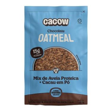 Imagem de Mix de Aveia Proteica CaCow Oatmeal Chocolate Cacau em Pó com 15g de P