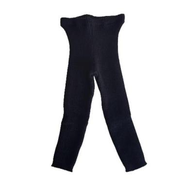 Imagem de Calça de Tricô Canelada Básica Tricô Kids Preto, Preto, 1
