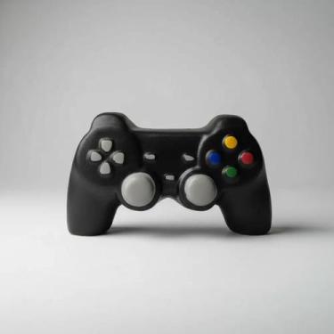 Imagem de Cofre Cofrinho Controle Jogo - Ceramica Preto Decorativo - Decore Casa
