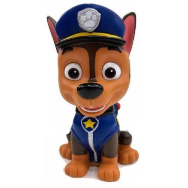 Imagem de Cofrinho Patrulha Canina - Poupatrulha - Boneco Chase - Líder Brinqued