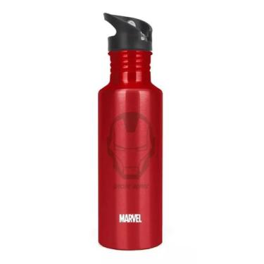 Imagem de Garrafinha Garrafa Infantil Vingadores Homem De Ferro 750ml - luxcel