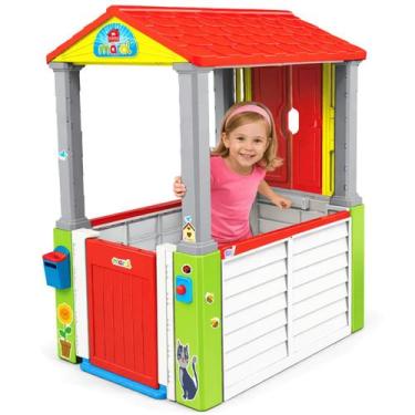 Imagem de Casinha Infantil de Brinquedo para Jardim Maral Mi Casita Colorida