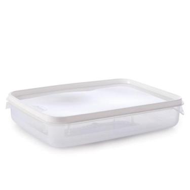 Imagem de Pote de plástico transparente para freezer e micro-ondas 900 ml Plasut
