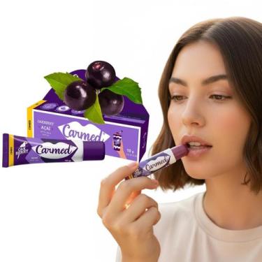 Imagem de Hidratante Labial Carmed Açaí 10g Bastão Orgânico Cimed - Cimed Carmed