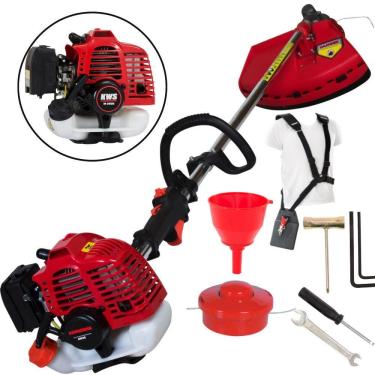 Imagem de Roçadeira Profissional Kawashima KW26T Potente Com Motor 2 Tempos Ideal Para Manutenção e Limpeza de Jardins Residenciais