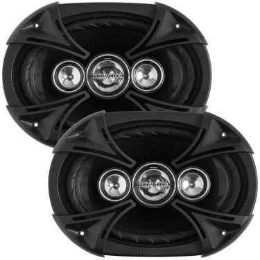 Imagem de Par de Alto Falantes Bravox B4X69 BK Quadriaxial Black 6x9&quot; 110W RMS 4 Ohms