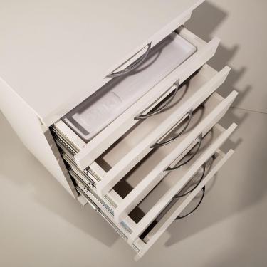 Imagem de Mesa Auxiliar Para Dentista 05 Gavetas - Deki