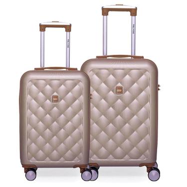 Imagem de Kit Mala de Viagem Pequena 10kg + Mala Média 23kg Md2113 Mundi 360°