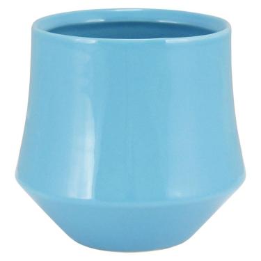 Imagem de HOVER VASO 12x13x13cm CERÂMICA AZUL