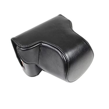 Imagem de Yunchao Acessórios para câmeras Câmera de couro PU bolsa de caixa inteira com alça para fujifilm x-a7 / x-a20 Sacos de câmera