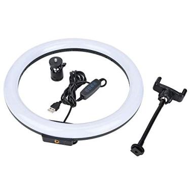Imagem de LED Ring Light, TPD668 12W 12 Inch 160LED Dimmable Ring Light 3200K-5600K with Stand Ball Head Phone Clip for Makeup, Video Shooting, Vlog, Selfie