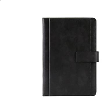 Imagem de A5 Retro Notebook Negócios Imitação Couro Capa Dupla Bloco de Notas Agenda Planner Diário Material de Escritório Material de Estudante, A5, Preto, 4 pçs