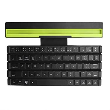 Imagem de Teclado dobrável, teclado de design de bobina dobrável portátil sem fio Bluetooth, para smartphone tablet, para escritório em casa