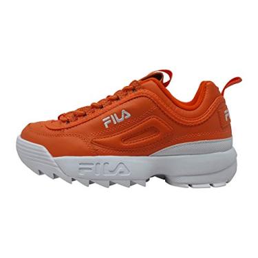 Imagem de Fila Women's Disruptor II Premium Sneakers (7 B(M) US, Orange/White)