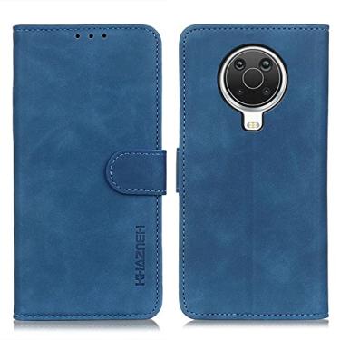 Imagem de Capas flip para smartphone Nokia G10 carteira flip capa de telefone compartimento para cartão capa de telefone couro PU corpo inteiro à prova de choque fecho magnético capa protetora para Nokia G10 Flip Cases (cor: azul)
