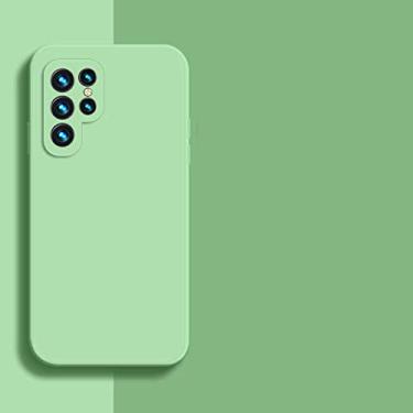 Imagem de Para Samsung Galaxy S23 Ultra Case Capa S22 Plus S21 FE Silicone Líquido Macio à Prova de Choque Capas de Telefone Para Samsung S23 Ultra, Verde, Para Samsung S23