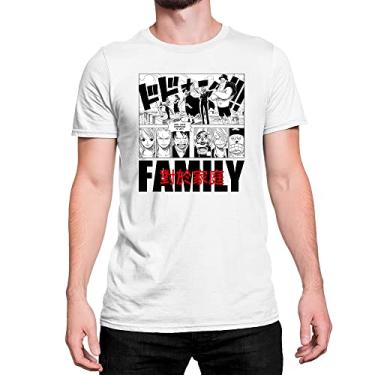 Imagem de Camiseta T-Shirt Anime One Piece Family Zoro Luffy Cor:Branco;Tamanho:M