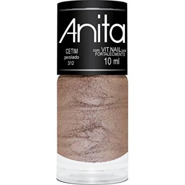 Imagem de FUAUFAS Esmalte Cetim Anita Cosméticos Rosê Metálico