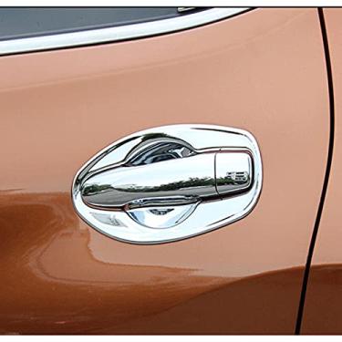 Imagem de JIERS Para Nissan Rogue X Trail t32 2014-2017, acabamento cromado da tampa da tigela da maçaneta da porta