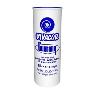Imagem de Tinta Tecido Corante Roupas Vivacor Guarany 40g Azul Royal