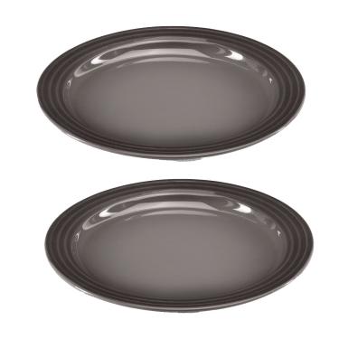 Imagem de Prato Redondo 27 cm 2 Peças Cinza Flint Ply Le Creuset