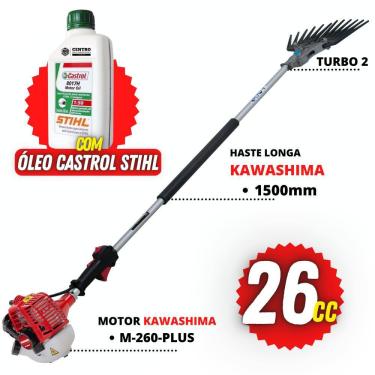 Imagem de Derriçadeira de Café Kawashima KWD2610T2L 2T 26cc Com Braço Longo de 150cm e Mãozinha T...