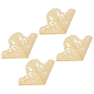 Imagem de Móveis Decorativos de Latão Puro Estilo Chinês Antigo, Acessórios de Cobre, Protetores de Canto, Decorações de Canto, Caixas de Madeira (Cor de latão)