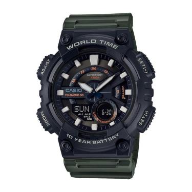 Imagem de Relógio Casio Standard AEQ-110W-3AVDF Preto/Verde