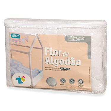 Imagem de Protetor de colchão Flor de Algodão impermeável Montessoriano em matelassê Fibrasca, BRANCO, 70X150