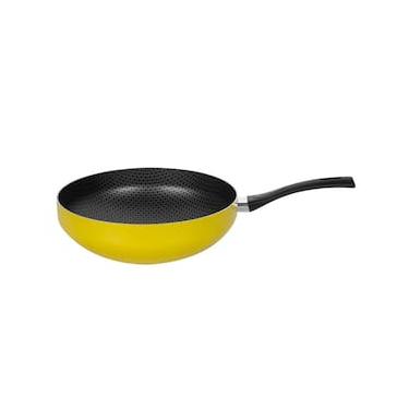 Imagem de Frigideira Wok Multiflon Color com Revestimento Ultra 7 Amarela - 28 cm