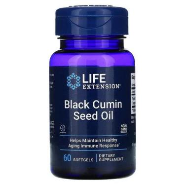 Imagem de Black Cumin Seed Oil Cominho Preto 60 Caps Life Extension