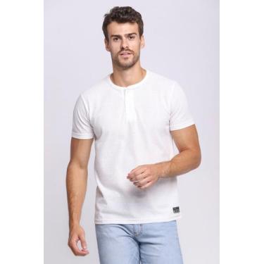 Imagem de Camiseta Masculina Malha Gola Portuguesa Polo Wear Off White