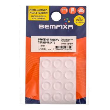 Imagem de BemFixa Protetor Adesivo Redondo Em Eva Bemfixa Transparente 11Mm
