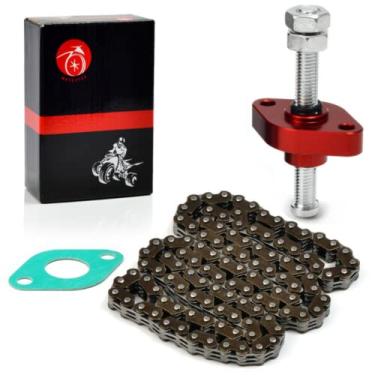 Imagem de Corrente de sincronização de came e tensor manual CNC Para Honda 400EX 400X TRX400EX TRX400X 1999-2014 14520-KCY-671 14401-KCY-671