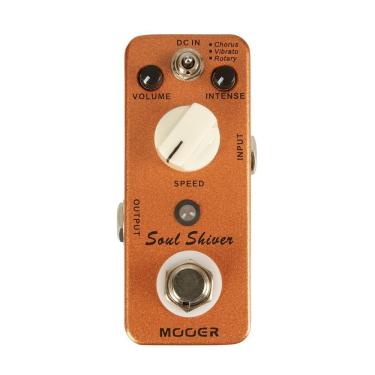 Imagem de Pedal Mini Guitarra Modulação Chorus Vibrato Rotary MOOER Soul Shiver