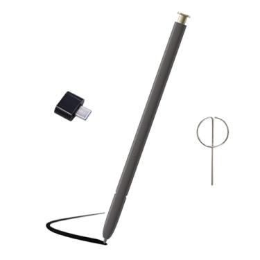 Imagem de Generic Caneta de substituição para Galaxy S24 Ultra S para Samsung Galaxy S24 Ultra S Pen sem Bluetooth para Samsung Galaxy S24 Ultra 5G Stylus Pen com pino de ejeção (ouro amarelo) conversor tipo C